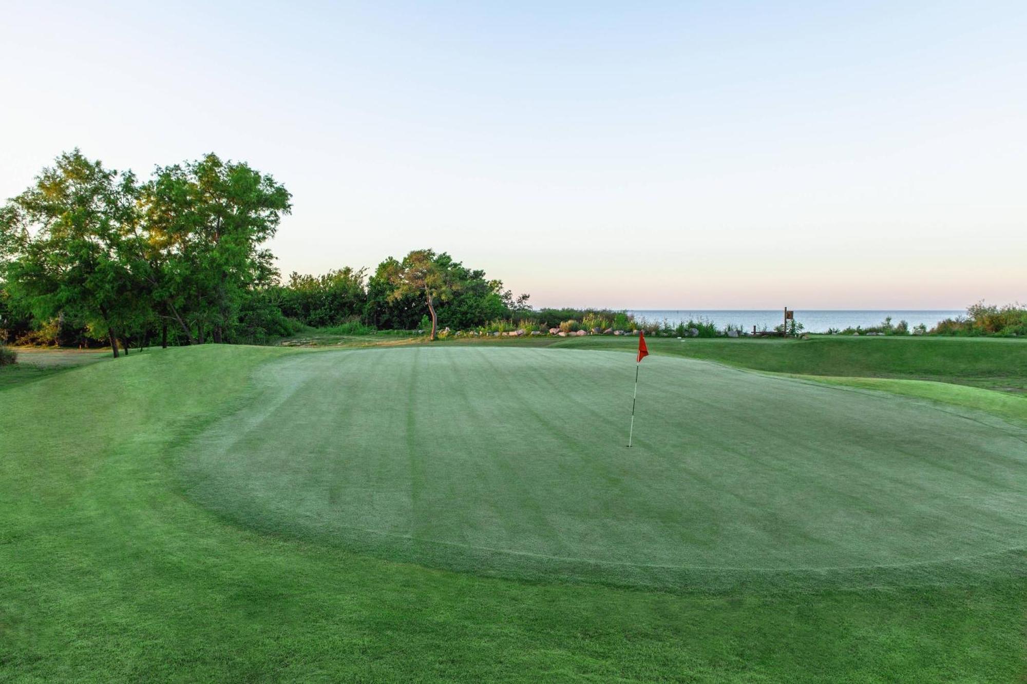 Sheraton Colonia Golf & Spa Resort Colonia del Sacramento Exteriör bild The 18th green at the 2015 PGA Championship